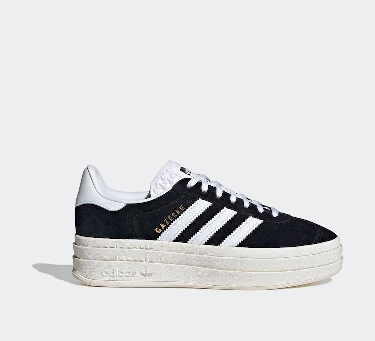 Black and white low-top sneaker on a white background